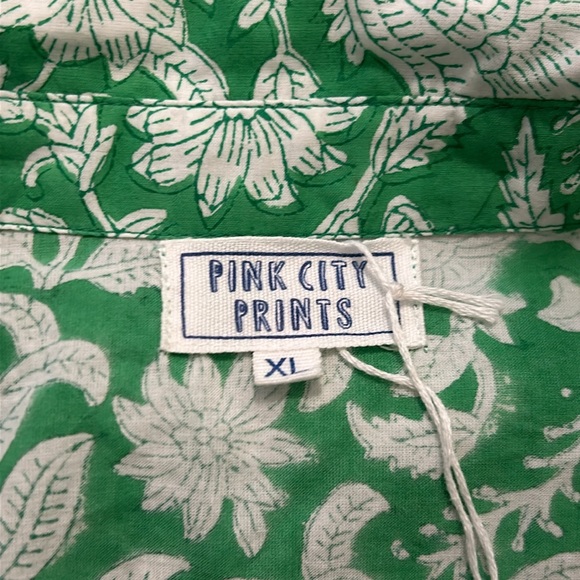 Tuckernuck Pink City Prints Margot Dress In Kermit Rose Floral NWT Size XL - Picture 9 of 11